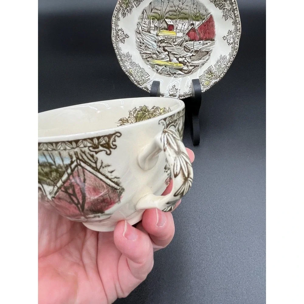 Johnson Brothers Friendly Village Teacup Set - The Ice House English China